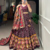 ikat tussar silk traditional lehenga set