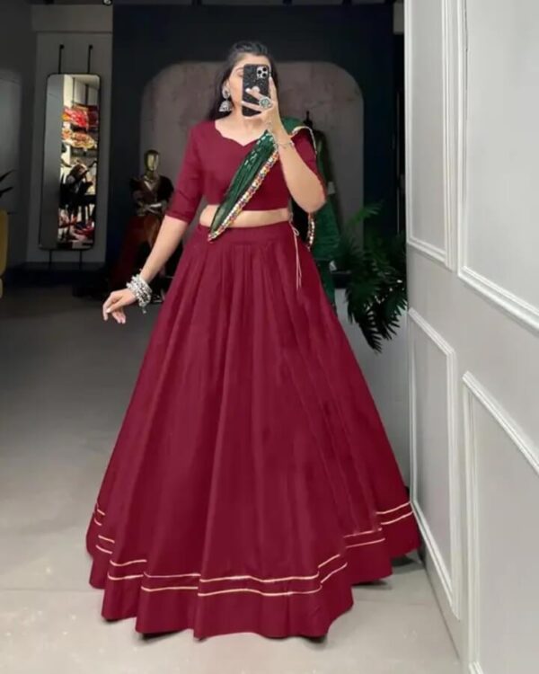 zyvra royal solid flared lehenga set with bandhani dupatta zyvra royal solid flared lehenga set with bandhani dupatta