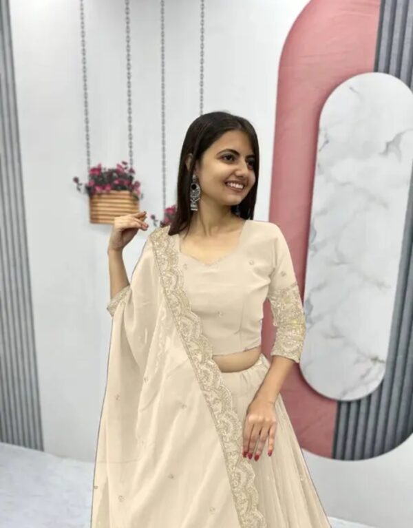 zyvra embroidered art silk party lehenga set zyvra embroidered art silk party lehenga set