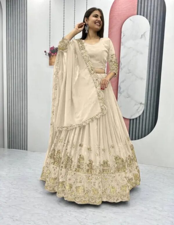 zyvra embroidered art silk party lehenga set zyvra embroidered art silk party lehenga set