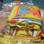 zyvra botanical print tussar silk lehenga set