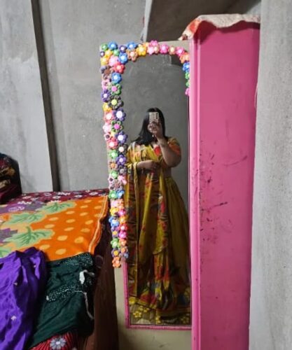 zyvra botanical print tussar silk lehenga set