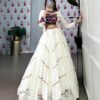 zyvra mirror work rayon lehenga choli