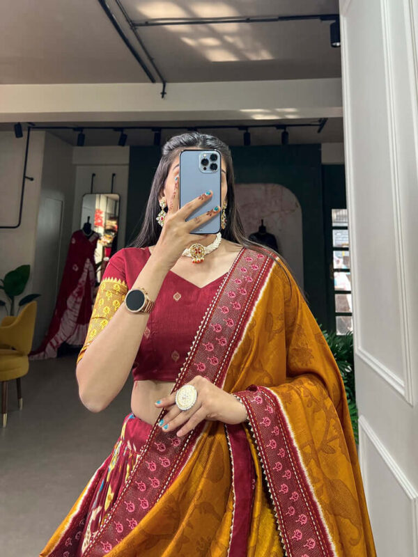 ✨ kalamkari heritage tussar silk lehenga — premium traditional designer collection