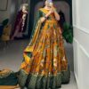 ✨ kalamkari heritage tussar silk lehenga — premium traditional designer collection